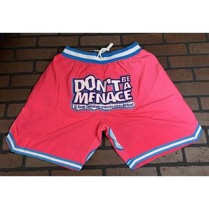 DON'T BE A MENACE TO SOCIETY Headgear Classics Basketball Shorts ~Never Worn XXL